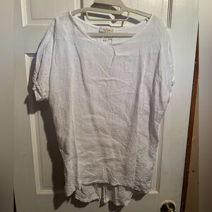 Bellamie White Crochet Detail Tunic